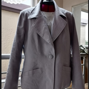 Ladies Light Gray Irish Linen Jacket